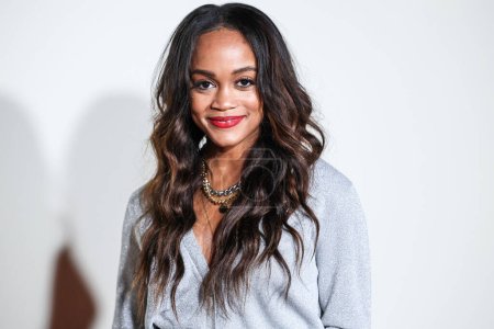 Photo for American media personality and attorney Rachel Lindsay arrives at REVOLVE x AT&T Present REVOLVE Winterland held at 55 N La Cienega Boulevard on December 8, 2022 in Beverly Hills, Los Angeles, California, United States. - Royalty Free Image