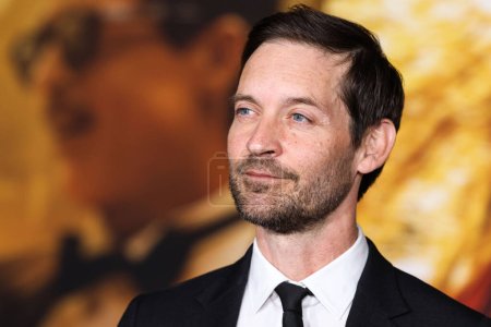 Photo for American actor Tobey Maguire arrives at the Global Premiere Screening Of Paramount Pictures 'Babylon' held at the Academy Museum of Motion Pictures on December 15, 2022 in Los Angeles, California, United States. - Royalty Free Image