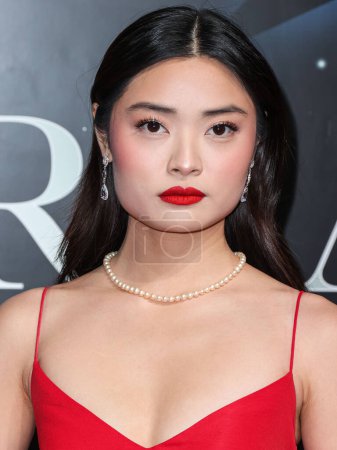 Photo for Ashley Liao arrives at the 20th Annual Unforgettable Gala Asian American Awards presented by Character Media held at The Beverly Hilton Hotel on December 17, 2022 in Beverly Hills, Los Angeles, California, United States. - Royalty Free Image