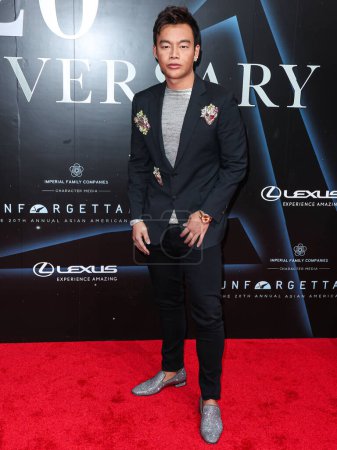 Téléchargez les photos : Kane Lim arrive au 20e Gala annuel inoubliable Asian American Awards présenté par Character Media au Beverly Hilton Hotel le 17 décembre 2022 à Beverly Hills, Los Angeles, Californie, États-Unis. - en image libre de droit