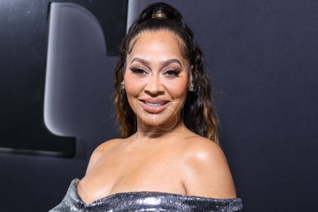 Foto de American television personality and actress La La Anthony (Alani Nicole Anthony) arrives at the Los Angeles Premiere Of STARZ' 'BMF' (Black Mafia Family) Season 2 held at the TCL Chinese Theatre IMAX on January 5, 2023 in Hollywood, Los Angeles, USA. - Imagen libre de derechos