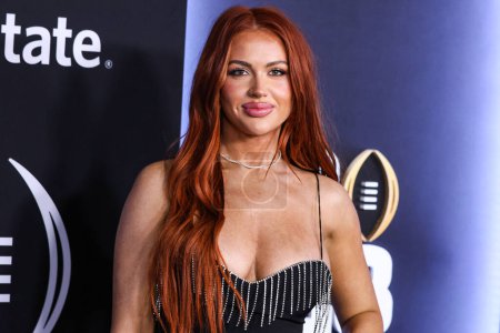 Photo for Sydney Paight arrives at ESPN And CFP's Allstate Party At The Playoff Event 2023 held at The Majestic Downtown on January 7, 2023 in Los Angeles, California, United States. - Royalty Free Image