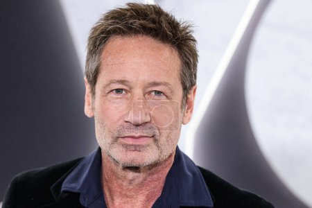 Téléchargez les photos : American actor, writer, producer, director, novelist and singer-songwriter David Duchovny arrives at the Los Angeles Premiere Of Netflix's 'You People' held at the Regency Village Theatre on January 17, 2023 in Westwood, Los Angeles, California - en image libre de droit