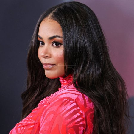 Photo for American actress Lauren London arrives at the Los Angeles Premiere Of Netflix's 'You People' held at the Regency Village Theatre on January 17, 2023 in Westwood, Los Angeles, California, United States. - Royalty Free Image