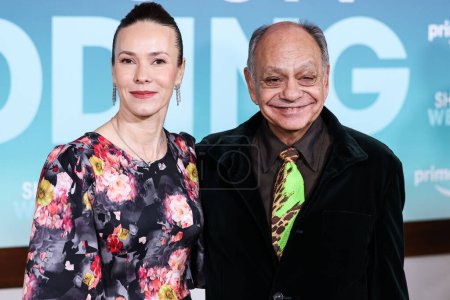 Photo for Natasha Rubin and husband Cheech Marin arrive at the Los Angeles Premiere Of Amazon Prime Video's 'Shotgun Wedding' held at the TCL Chinese Theatre IMAX on January 18, 2023 in Hollywood, Los Angeles, California, United States. - Royalty Free Image