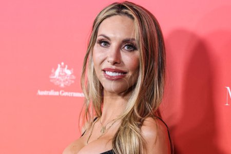 Foto de American-born Australian singer and actress Chloe Rose Lattanzi arrives at the GDay USA Arts Gala 2023 held at the Skirball Cultural Center on January 28, 2023 in Los Angeles, California, United States. - Imagen libre de derechos