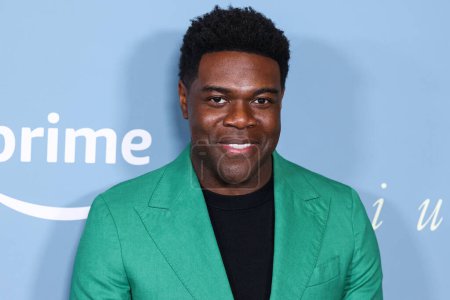 Photo for American actor, comedian, writer and producer Sam Richardson arrives at the Los Angeles Premiere Of Amazon Prime Video's 'Somebody I Used To Know' held at The Culver Theater on February 1, 2023 in Culver City, Los Angeles, California, United States. - Royalty Free Image