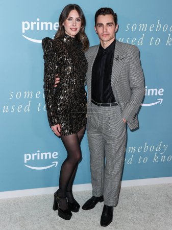 Photo for American actress Alison Brie and husband actor and filmmaker Dave Franco arrive at the Los Angeles Premiere Of Amazon Prime Video's 'Somebody I Used To Know' held at The Culver Theater on February 1, 2023 in Culver City, Los Angeles, California, USA. - Royalty Free Image