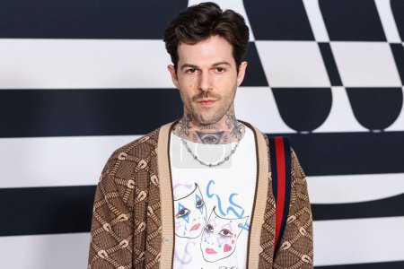Photo for American singer Jesse Rutherford arrives at the Warner Music Group Pre-Grammy Party 2023 held at the Hollywood Athletic Club on February 2, 2023 in Hollywood, Los Angeles, California, United States. - Royalty Free Image