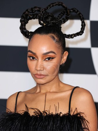Photo for English singer, actress and songwriter Leigh-Anne Pinnock arrives at the Warner Music Group Pre-Grammy Party 2023 held at the Hollywood Athletic Club on February 2, 2023 in Hollywood, Los Angeles, California, United States. - Royalty Free Image