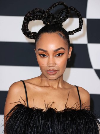 Photo for English singer, actress and songwriter Leigh-Anne Pinnock arrives at the Warner Music Group Pre-Grammy Party 2023 held at the Hollywood Athletic Club on February 2, 2023 in Hollywood, Los Angeles, California, United States. - Royalty Free Image
