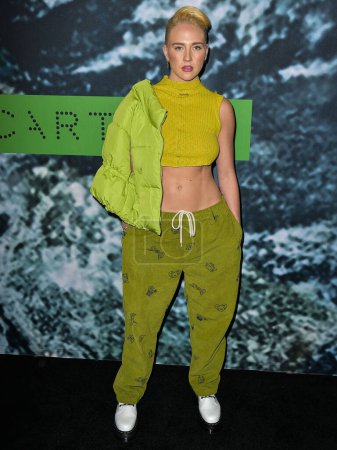 Foto de Kat Cunning arrives at the Stella McCartney X Adidas Party held at the Henson Recording Studio on February 2, 2023 in Los Angeles, California, United States - Imagen libre de derechos