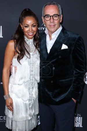 Photo for Angelina Lipman and Monte Lipman arrive at the Universal Music Group 2023 65th GRAMMY Awards After Party held at Milk Studios Los Angeles on February 5, 2023 in Los Angeles, California, United States. - Royalty Free Image