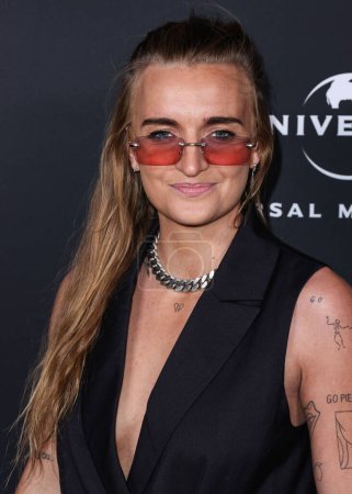 Photo for Australian singer, songwriter, producer, drummer and musician G Flip (Georgia Claire Flipo) arrives at the Universal Music Group 2023 65th GRAMMY Awards After Party held at Milk Studios Los Angeles on February 5, 2023 in Los Angeles, California - Royalty Free Image