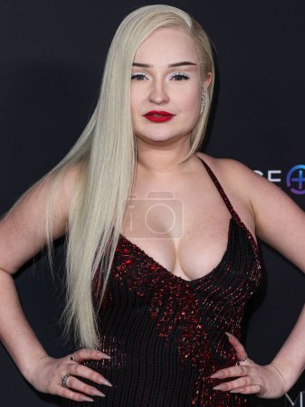 Téléchargez les photos : German singer and songwriter Kim Petras arrives at the Universal Music Group 2023 65th GRAMMY Awards After Party held at Milk Studios Los Angeles on February 5, 2023 in Los Angeles, California, United States. - en image libre de droit