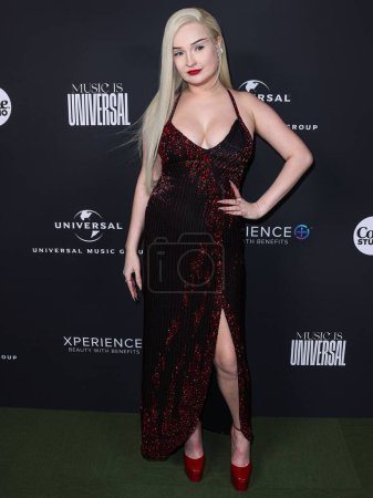 Téléchargez les photos : German singer and songwriter Kim Petras arrives at the Universal Music Group 2023 65th GRAMMY Awards After Party held at Milk Studios Los Angeles on February 5, 2023 in Los Angeles, California, United States. - en image libre de droit