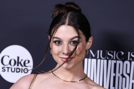 Téléchargez les photos : American actress and singer Kira Kosarin arrives at the Universal Music Group 2023 65th GRAMMY Awards After Party held at Milk Studios Los Angeles on February 5, 2023 in Los Angeles, California, United States. - en image libre de droit