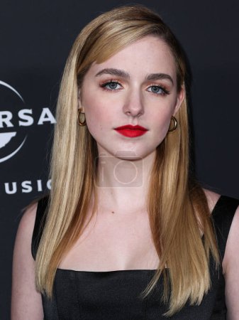 Téléchargez les photos : American actress Mckenna Grace arrives at the Universal Music Group 2023 65th GRAMMY Awards After Party held at Milk Studios Los Angeles on February 5, 2023 in Los Angeles, California, United States. - en image libre de droit