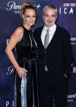 Photo for Jeri Ryan and Alex Kurtzman arrive at the Los Angeles Premiere Of Paramount+'s Original Series 'Star Trek: Picard' Third And Final Season held at the TCL Chinese Theatre IMAX on February 9, 2023 in Hollywood, Los Angeles, California, United States. - Royalty Free Image