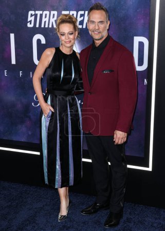 Photo for Jeri Ryan and Todd Stashwick arrive at the Los Angeles Premiere Of Paramount+'s Original Series 'Star Trek: Picard' Third And Final Season held at the TCL Chinese Theatre IMAX on February 9, 2023 in Hollywood, Los Angeles, California, United States. - Royalty Free Image