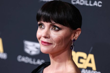 Photo for American actress Christina Ricci wearing Martin Katz jewelry arrives at the 75th Annual Directors Guild Of America (DGA) Awards held at The Beverly Hilton Hotel on February 18, 2023 in Beverly Hills, Los Angeles, California, United States. - Royalty Free Image