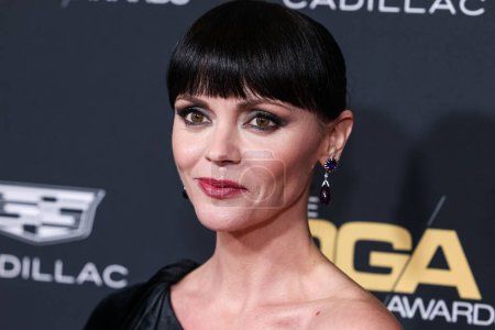 Photo for American actress Christina Ricci wearing Martin Katz jewelry arrives at the 75th Annual Directors Guild Of America (DGA) Awards held at The Beverly Hilton Hotel on February 18, 2023 in Beverly Hills, Los Angeles, California, United States. - Royalty Free Image