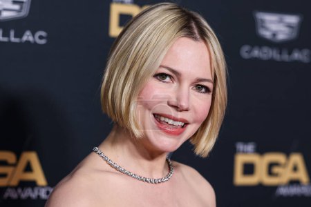 Photo for American actress Michelle Williams arrives at the 75th Annual Directors Guild Of America (DGA) Awards held at The Beverly Hilton Hotel on February 18, 2023 in Beverly Hills, Los Angeles, California, United States. - Royalty Free Image