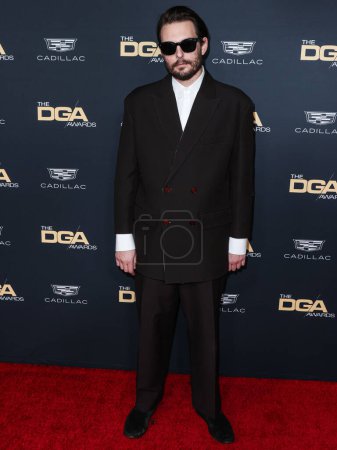 Photo for American actor and filmmaker Sam Levinson arrives at the 75th Annual Directors Guild Of America (DGA) Awards held at The Beverly Hilton Hotel on February 18, 2023 in Beverly Hills, Los Angeles, California, United States. - Royalty Free Image