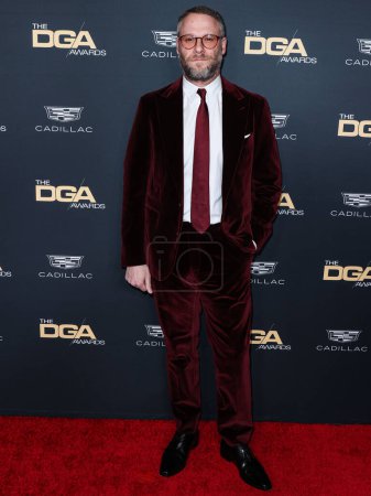 Foto de Canadian-American actor, comedian and filmmaker Seth Rogen arrives at the 75th Annual Directors Guild Of America (DGA) Awards held at The Beverly Hilton Hotel on February 18, 2023 in Beverly Hills, Los Angeles, California, United States. - Imagen libre de derechos
