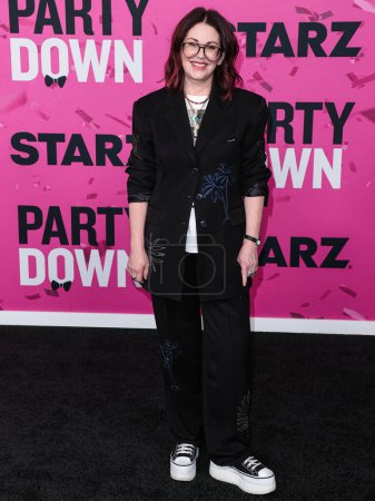 Photo for American actress Megan Mullally arrives at the Los Angeles Premiere Of STARZ's 'Party Down' Season 3 held at the Regency Bruin Theatre on February 22, 2023 in Westwood, Los Angeles, California, United States. - Royalty Free Image