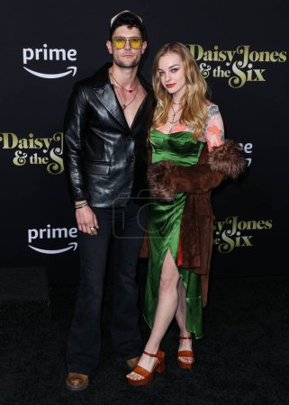 Photo for Dylan McTee and Olivia Rose Keegan arrive at the Los Angeles Premiere Of Amazon Prime Video's 'Daisy Jones & The Six' Season 1 held at the TCL Chinese Theatre IMAX on February 23, 2023 in Hollywood, Los Angeles, California, United States. - Royalty Free Image