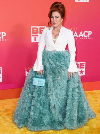 Photo for Lisa Ann Walter arrives at the 54th Annual NAACP Image Awards held at the Pasadena Civic Auditorium on February 25, 2023 in Pasadena, Los Angeles, California, United States. - Royalty Free Image