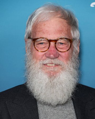 Photo for American television host, comedian, writer and producer Dave Letterman arrives at the Los Angeles Premiere Of Disney+'s Music Docu-Special 'Bono & The Edge: A Sort of Homecoming, With Dave Letterman' held at The Orpheum Theatre on March 8, 2023 in LA - Royalty Free Image