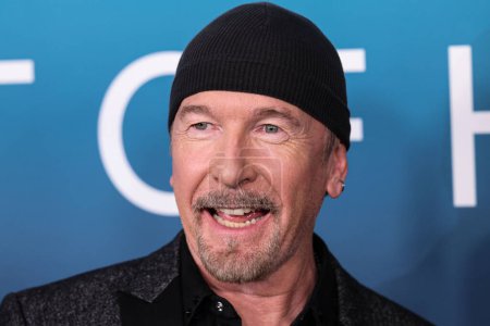 Photo for Irish musician, singer and songwriter The Edge (David Howell Evans) arrives at the Los Angeles Premiere Of Disney+'s Music Docu-Special 'Bono & The Edge: A Sort of Homecoming, With Dave Letterman' held at The Orpheum Theatre on March 8, 2023 in LA - Royalty Free Image