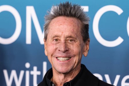 Photo for American film and television producer and writer Brian Grazer arrives at the Los Angeles Premiere Of Disney+'s Music Docu-Special 'Bono & The Edge: A Sort of Homecoming, With Dave Letterman' held at The Orpheum Theatre on March 8, 2023 in Los Angeles - Royalty Free Image