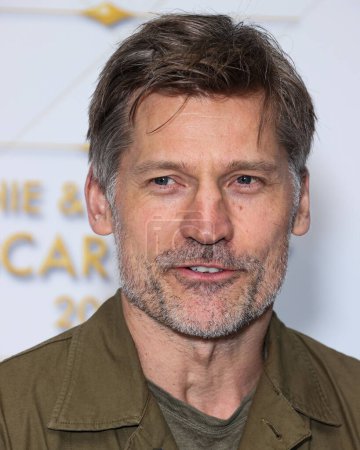 Photo for Danish actor and producer Nikolaj Coster-Waldau arrives at the Darren Dzienciol and Richie Akiva Oscar Party 2023 held at a Private Residence on March 10, 2023 in Bel Air, Los Angeles, California, United States. - Royalty Free Image