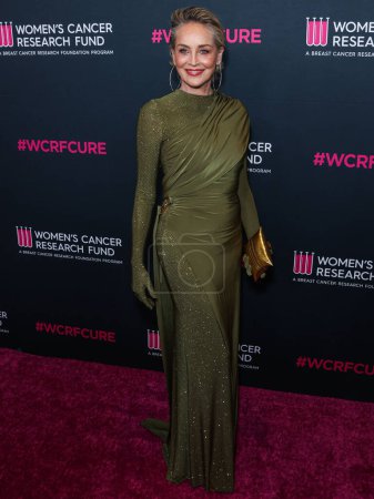 Photo for American actress Sharon Stone arrives at The Women's Cancer Research Fund's An Unforgettable Evening Benefit Gala 2023 held at the Beverly Wilshire, A Four Seasons Hotel on March 16, 2023 in Beverly Hills, Los Angeles, California, United States. - Royalty Free Image