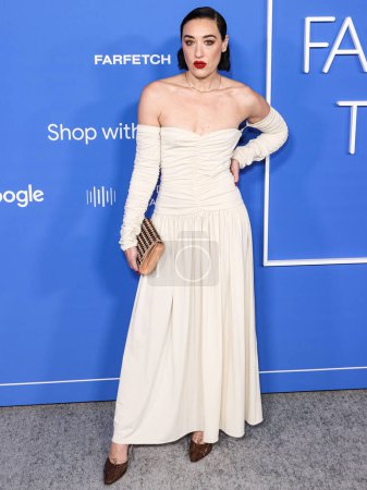 Photo for Mia Moretti arrives at the Fashion Trust U.S. Awards 2023 held at Goya Studios on March 21, 2023 in Hollywood, Los Angeles, California, United States. - Royalty Free Image