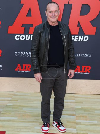 Photo for Clark Gregg arrives at the World Premiere Of Amazon Studios' And Skydance Media's 'Air' held at the Regency Village Theatre on March 27, 2023 in Westwood, Los Angeles, California, United States. - Royalty Free Image