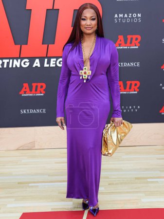 Photo for Garcelle Beauvais arrives at the World Premiere Of Amazon Studios' And Skydance Media's 'Air' held at the Regency Village Theatre on March 27, 2023 in Westwood, Los Angeles, California, United States. - Royalty Free Image