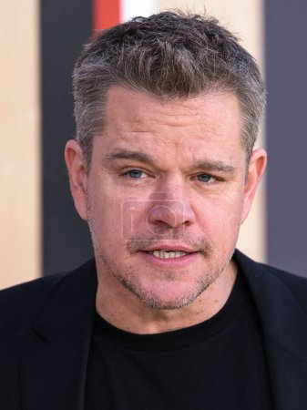 Photo for American actor, film producer and screenwriter Matt Damon arrives at the World Premiere Of Amazon Studios' And Skydance Media's 'Air' held at the Regency Village Theatre on March 27, 2023 in Westwood, Los Angeles, California, United States. - Royalty Free Image