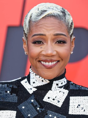 Photo for American stand-up comedian and actress Tiffany Haddish arrives at the World Premiere Of Amazon Studios' And Skydance Media's 'Air' held at the Regency Village Theatre on March 27, 2023 in Westwood, Los Angeles, California, United States. - Royalty Free Image