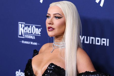 Photo for American singer, songwriter, actress and television personality Christina Aguilera arrives at the 34th Annual GLAAD Media Awards Los Angeles held at The Beverly Hilton Hotel on March 30, 2023 in Beverly Hills, Los Angeles, California, United States. - Royalty Free Image