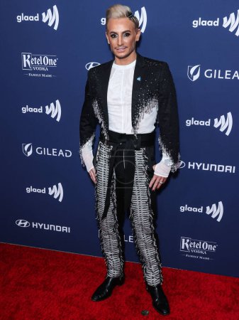 Photo for American dancer, actor, singer, producer, television host and YouTube personality/Ariana Grandes brother Frankie Grande arrives at the 34th Annual GLAAD Media Awards Los Angeles held at The Beverly Hilton Hotel on March 30, 2023 in Beverly Hills - Royalty Free Image