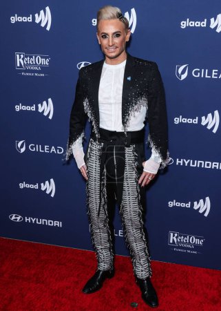 Photo for American dancer, actor, singer, producer, television host and YouTube personality/Ariana Grandes brother Frankie Grande arrives at the 34th Annual GLAAD Media Awards Los Angeles held at The Beverly Hilton Hotel on March 30, 2023 in Beverly Hills - Royalty Free Image
