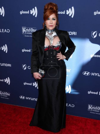 Photo for American actress, comedian and television producer Lisa Ann Walter arrives at the 34th Annual GLAAD Media Awards Los Angeles held at The Beverly Hilton Hotel on March 30, 2023 in Beverly Hills, Los Angeles, California, United States. ( - Royalty Free Image