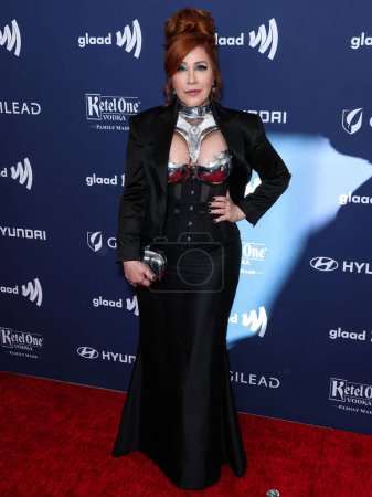 Photo for American actress, comedian and television producer Lisa Ann Walter arrives at the 34th Annual GLAAD Media Awards Los Angeles held at The Beverly Hilton Hotel on March 30, 2023 in Beverly Hills, Los Angeles, California, United States. ( - Royalty Free Image