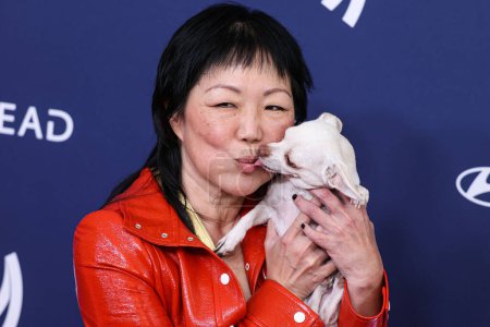Photo for American comedian, actress, LGBT social activist and musician Margaret Cho arrives at the 34th Annual GLAAD Media Awards Los Angeles held at The Beverly Hilton Hotel on March 30, 2023 in Beverly Hills, Los Angeles, California, United States. - Royalty Free Image