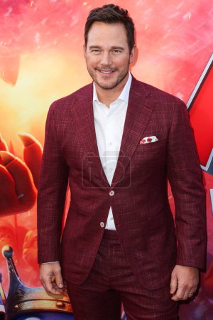 Photo for American actor Chris Pratt arrives at the Los Angeles Special Screening Of Universal Pictures, Nintendo And Illumination Entertainment's 'The Super Mario Bros. Movie' held at the Regal Cinemas LA Live & 4DX Movie on April 1, 2023 in Los Angeles, USA - Royalty Free Image