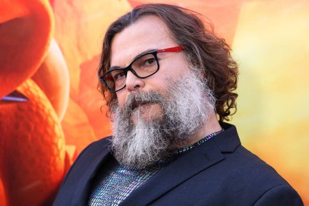 Photo for Jack Black arrives at the Los Angeles Special Screening Of Universal Pictures, Nintendo And Illumination Entertainment's 'The Super Mario Bros. Movie' held at the Regal Cinemas LA Live & 4DX Movie on April 1, 2023 - Royalty Free Image